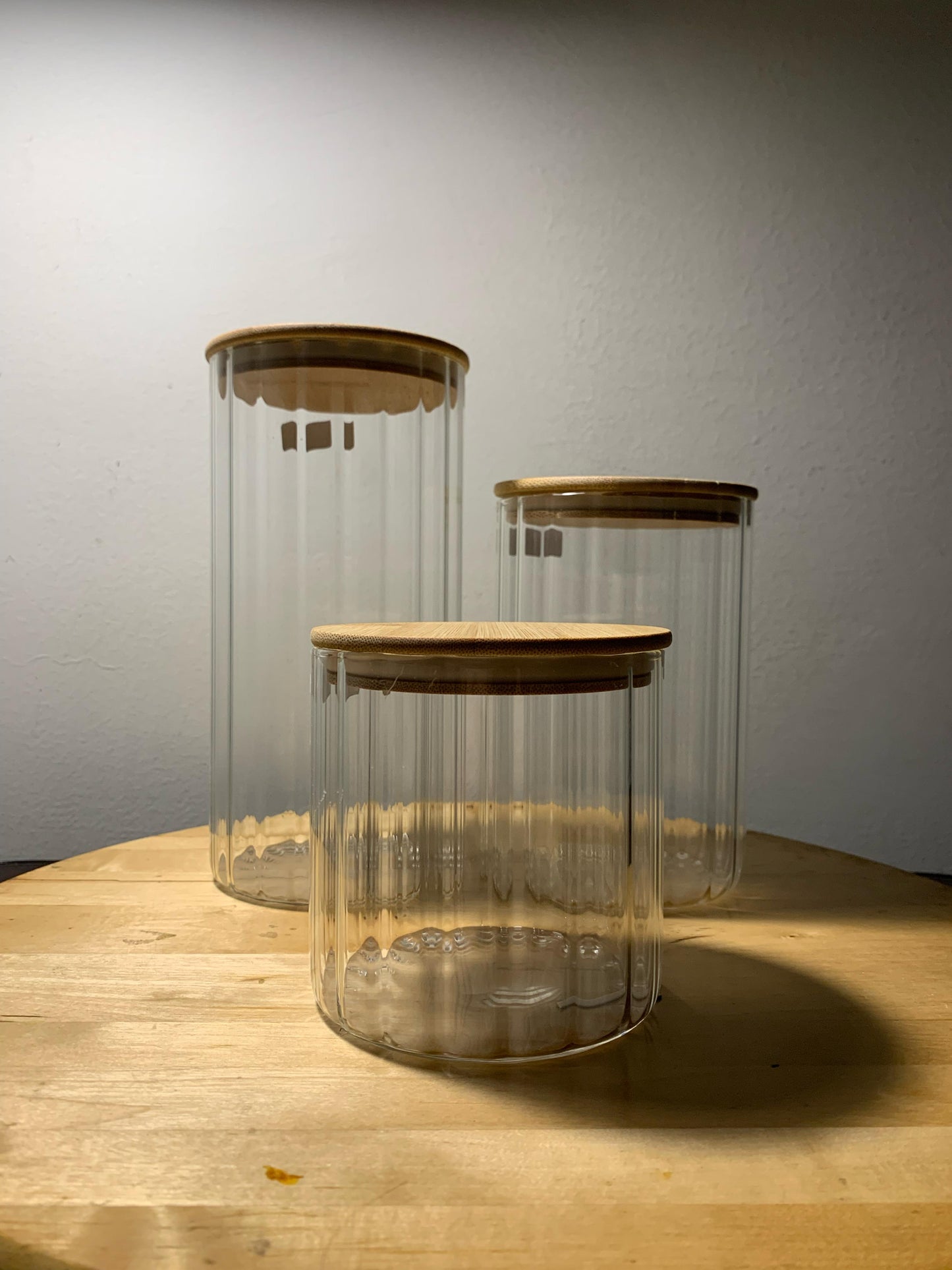 Glass Jar Containers - GJC-005 (Pack of 3)
