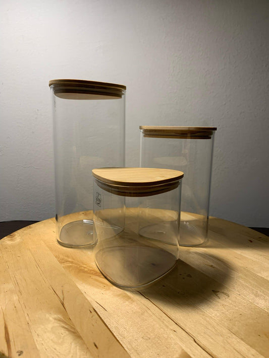 Glass Jar Containers - GJC - 001 (Pack of 3)