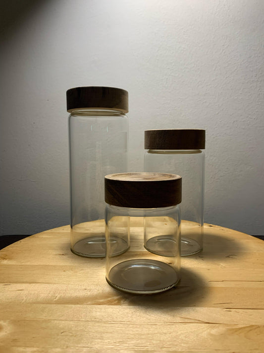 Glass Jar Containers - GJC-007 (Pack of 3)